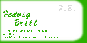 hedvig brill business card